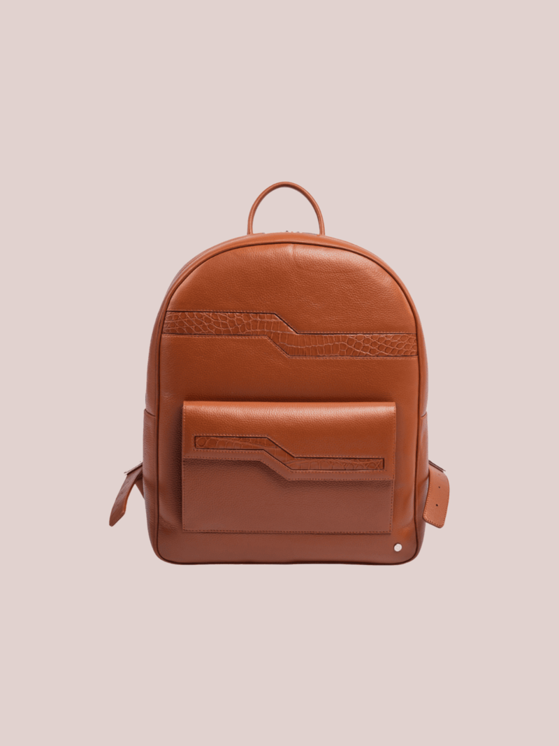 Sac à Dos en cuir Croco