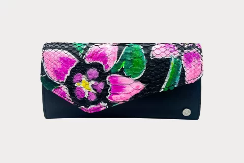 Porte-monnaie cuir python