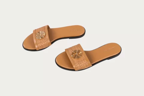 Sandales Cuir Tressé