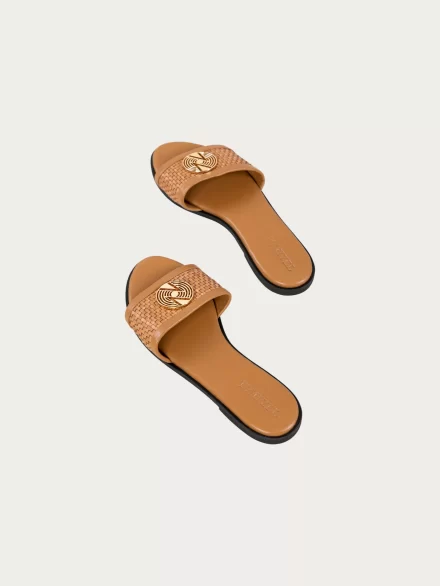 Sandales Cuir Tressé