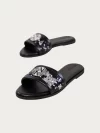 Sandales cuir Paillettes