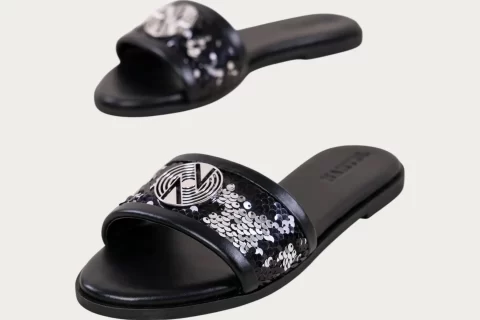 Sandales cuir Paillettes